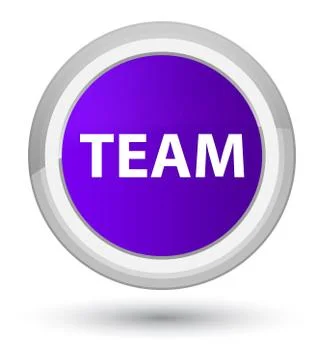 Team prime purple round button Stock Illustration