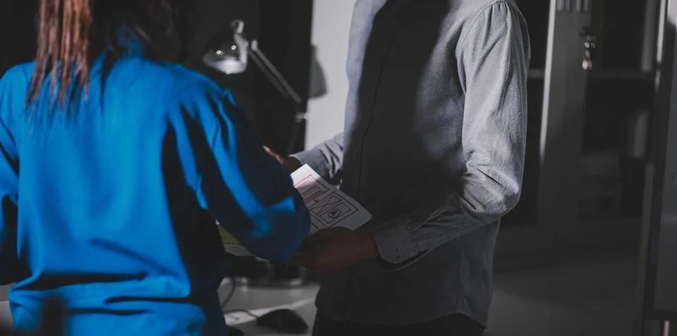 Team of Program Developer Collaborating on UXUI Design Planning in a Modern.. Foto stock
