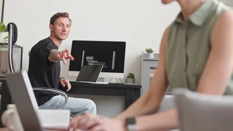 Team of Programmers Developing Software Stock Footage 171536192