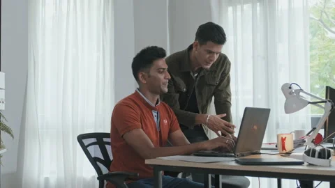 Team of Programmers Developing Software in Office Stock-Footage 203735157