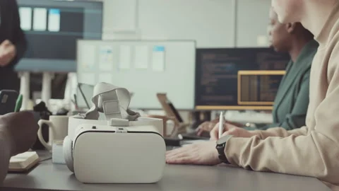 Team of Programmers Having Meeting in Office Stock Footage 219313100