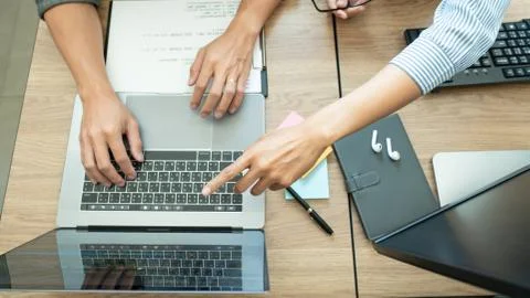 Team of programmers working together development Website design and coding te 写真素材