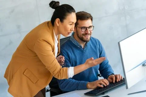 Team of programmers writing digital code in the metaverse and working toget.. Stock Photos