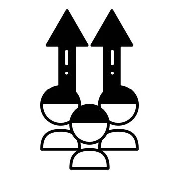 Team Progress Dualtone Icon Stock Illustration