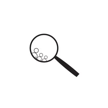 Team search vector Stock Illustration