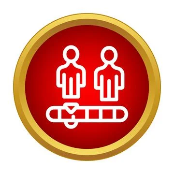 Team selection process with two figures and progress bar Stock Illustration