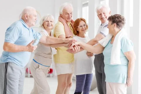 Team of seniors Stock Photos