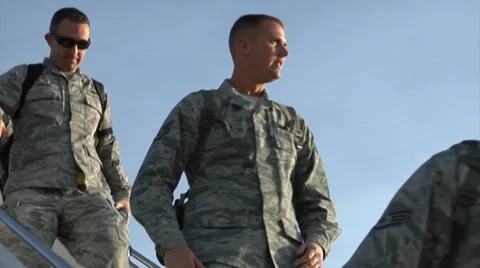 Team Seymour returns from Red Flag 14-2 with a new set of training skills. Stock Footage 37200823
