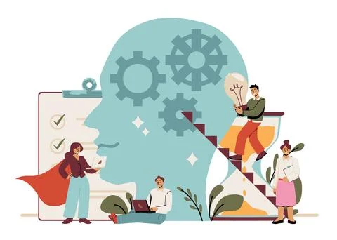 Team skill development concept vector illustration Stock Illustration