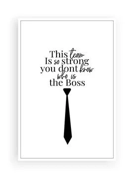 This team is so strong you don't know who is the boss, vector Stock Illustration