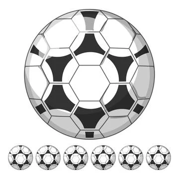 Team soccer ball cartoon vector graphic Stock Illustration