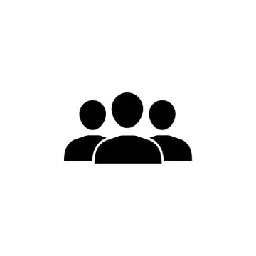 Team solid icon Stock Illustration