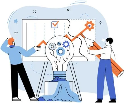 Team solving problems. Working collaboration, enterprise cooperation, colleagues 스톡 일러스트