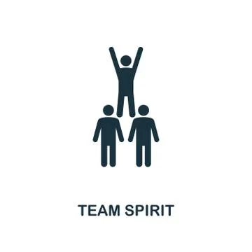 Team Spirit creative icon. Simple element illustration. Team Spirit concept Stock Illustration