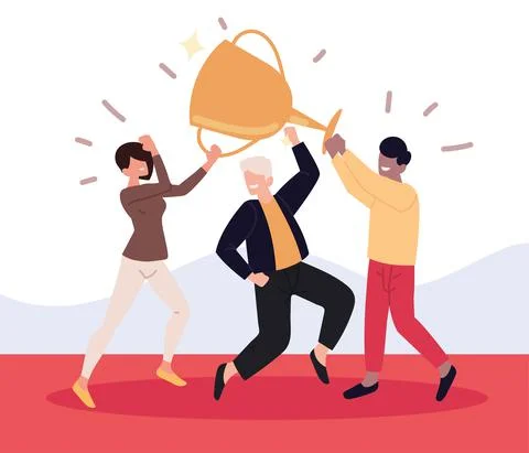 Team success, achievement Stock Illustration