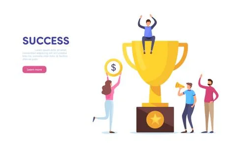 Team success. Teamwork. Together. vector Stock-Illustration