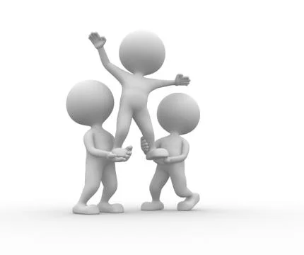 Team support Stock Illustration