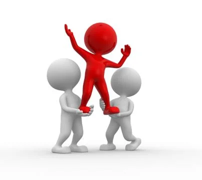 Team support Stock Illustration