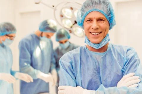 Team surgeons at work Stock Photos