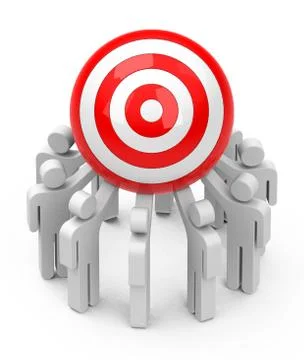The team target Stock Illustration