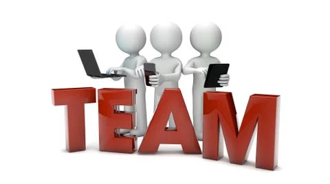 Team techno Stock Illustration