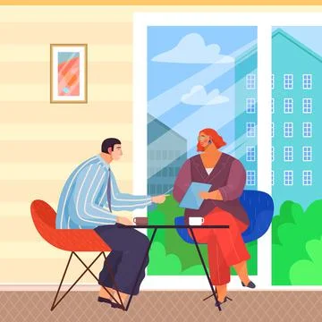 Team thinking and brainstorming. Analytics of company information. Colleagues at Stock Illustration