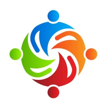 Team together 4 design element Stock Illustration