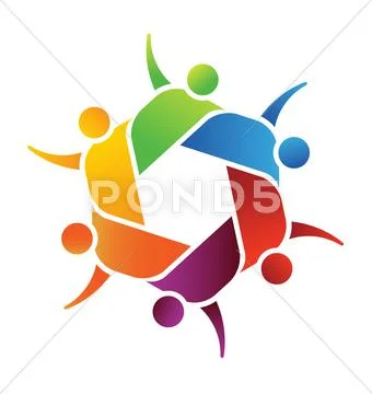Team Together 5 Stock Illustration