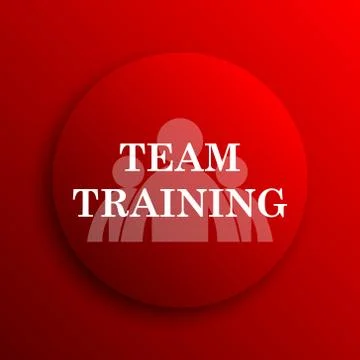 Team training icon. Internet button on white background.. Stockillustratie