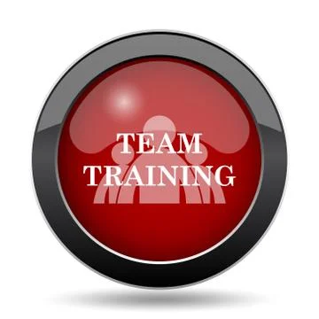 Team training icon. Internet button on white background.. Stock Illustration