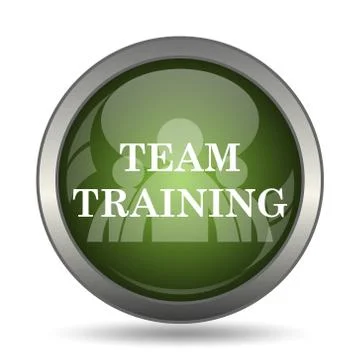 Team training icon. Internet button on white background. . Stock Illustration