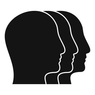 Team trust icon simple vector. Social business Stock Illustration