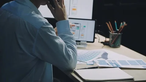 Team of UI UX web designer are working together to develop mobile responsiv.. Stock Footage 312243709