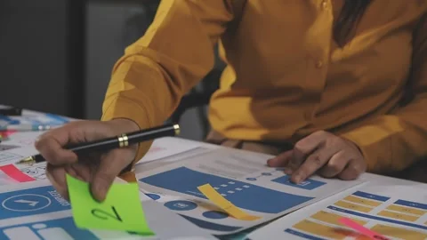 Team of UI UX web designer are working together to develop mobile responsiv.. Stock Footage 313585079