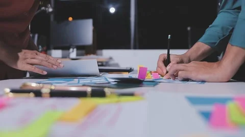 Team of UI UX web designer are working together to develop mobile responsiv.. Stock Footage 326303890