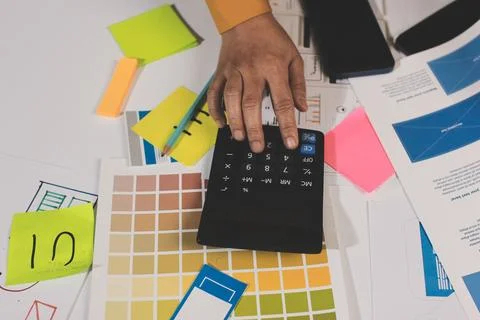 Team of UI UX web designer are working together to develop mobile responsiv.. Stock Photos