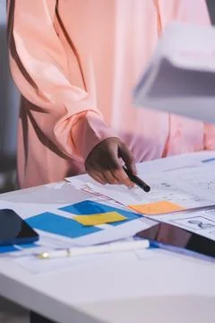 Team of UI UX web designer are working together to develop mobile responsiv.. Stock Photos