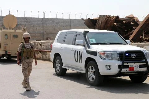 Team of the UN, World Food Program visits Hodeidah, Yemen - 26 Feb 2019 Stock Photos