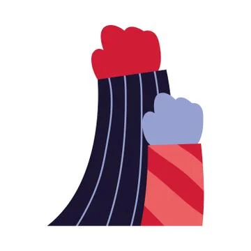 Team unity strength and courage Stock Illustration