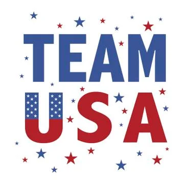 Team USA Stock Illustration