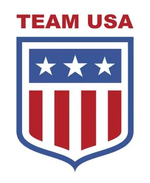Team USA shield Stock Illustration