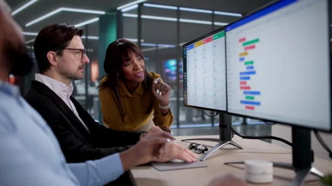 Team Using Kanban Software Stock Footage 330582965