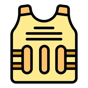Team vest icon vector flat Stock Illustration