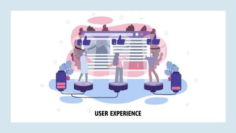 Team of virtual avatars work together. People hologram, business team 库存插图