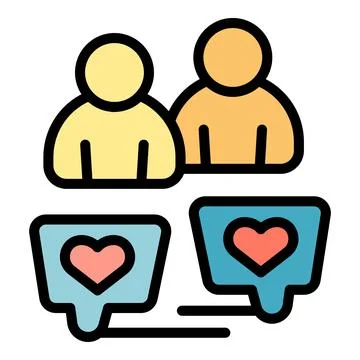 Team vision icon vector flat Stock Illustration