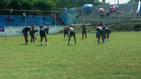 Team Warming Up Stock Footage 213281523