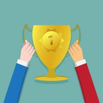 Team win, Win together. contest for winner. abstract psychology background. Stock Illustration