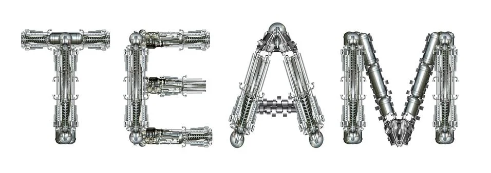 Team, word concept technically Illustrazione stock