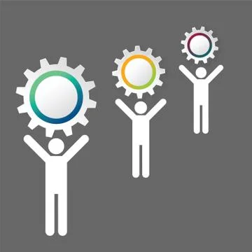 Team work business concept Stock-Illustration