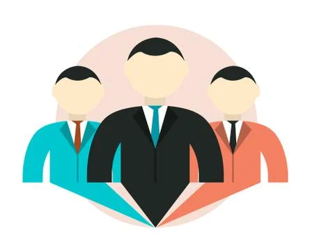Team work Business concept vector design Stock Illustration